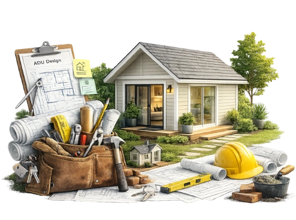 ADU Made Right ADU planning tools design blueprint and construction equipment for Los Angeles projects